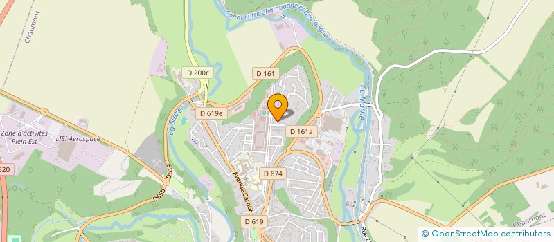 localisation de l'entreprise GSI IMPULSE à CHAUMONT