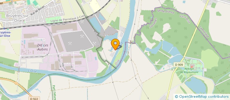 localisation de l'entreprise GSIM INDUSTRIE  BORAN-SUR-OISE