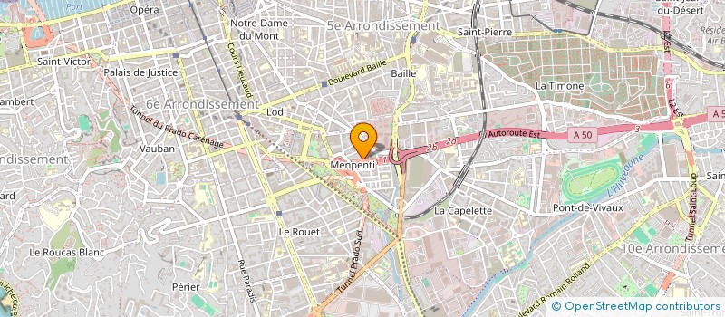 localisation de l'entreprise GSJ  AUBAGNE