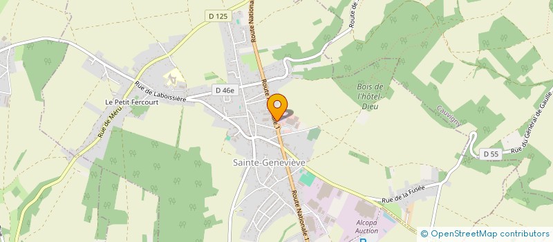 localisation de l'entreprise GSJ ALEGRIA  SAINTE-GENEVIEVE