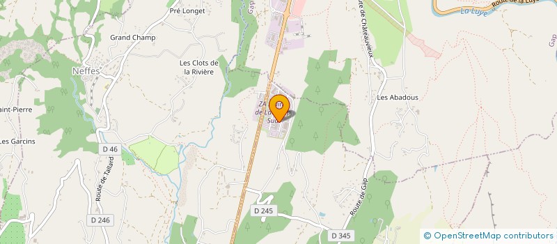 localisation de l'entreprise GSK  ORCIERES