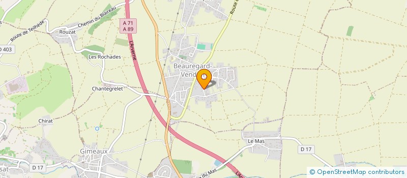 localisation de l'entreprise GSL  BEAUREGARD-VENDON