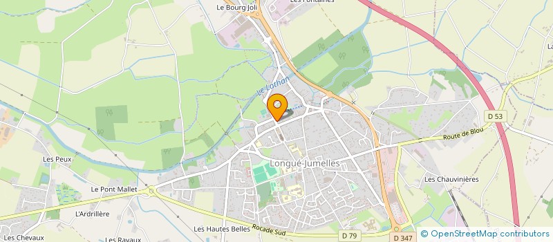 localisation de l'entreprise GSL AUTOMOBILES à LONGUE-JUMELLES