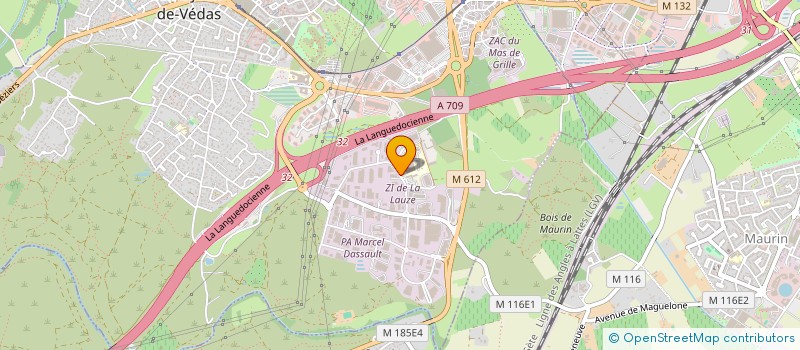 localisation de l'entreprise GSL TRANSPORTS GRAND SUD LIVRAISON à SAINT-JEAN-DE-VEDAS