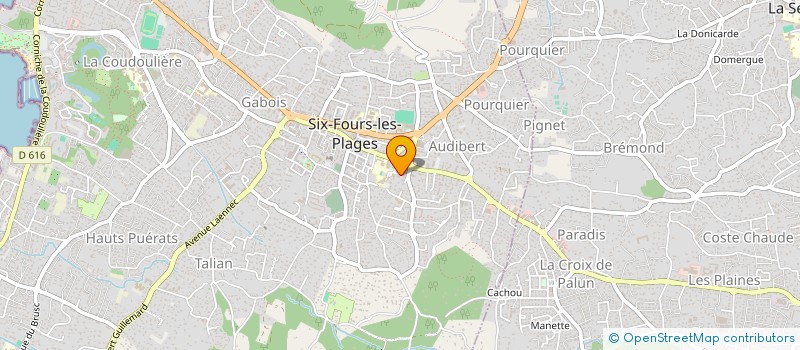 localisation de l'entreprise GSM 2000 à SIX-FOURS-LES-PLAGES