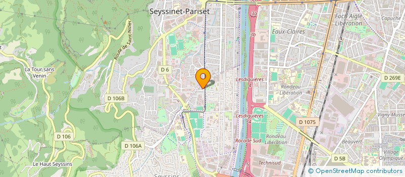 localisation de l'entreprise GSM à SEYSSINS