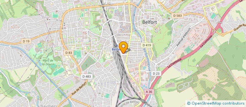 localisation de l'entreprise GSM à BELFORT
