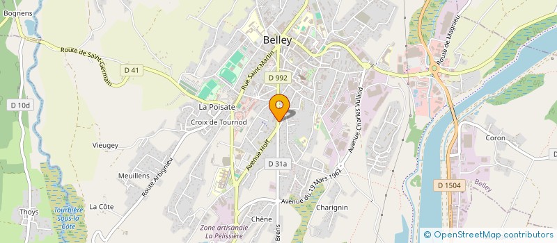 localisation de l'entreprise GSM à BELLEY