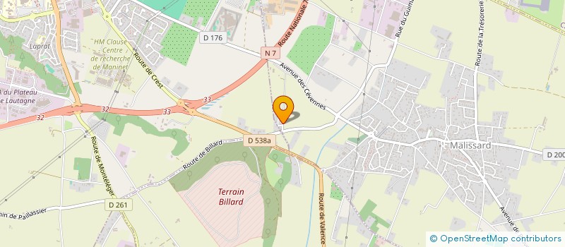 localisation de l'entreprise GSM  MALISSARD