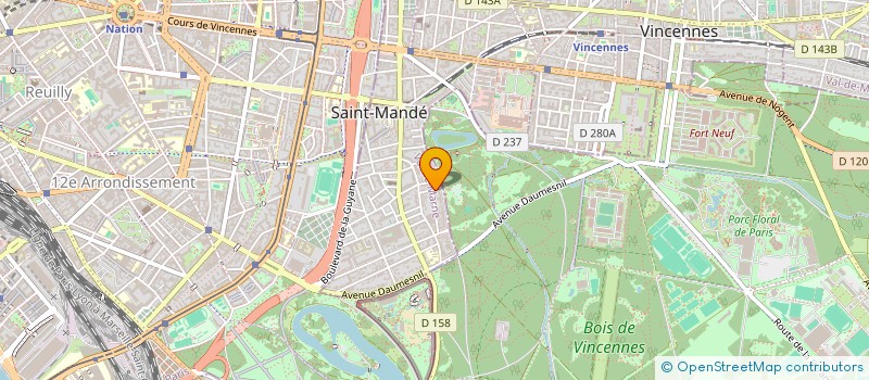 localisation de l'entreprise GSM à SAINT-MANDE