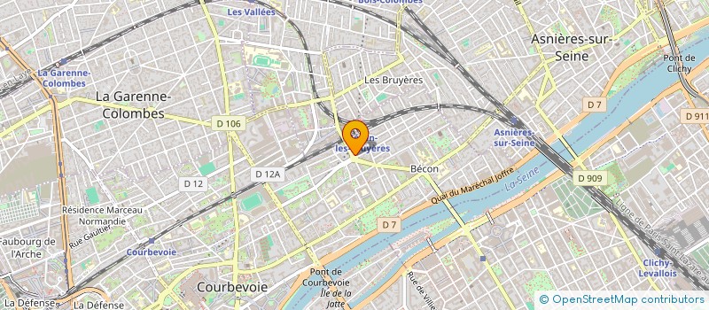 localisation de l'entreprise GSM ASSISTANCE à COURBEVOIE