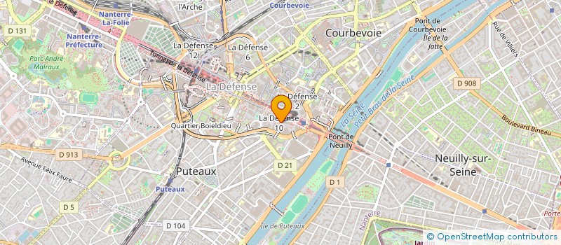 localisation de l'entreprise GSM BONNARD à PUTEAUX