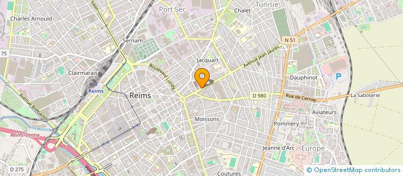 localisation de l'entreprise GSM DISCOUNT à REIMS