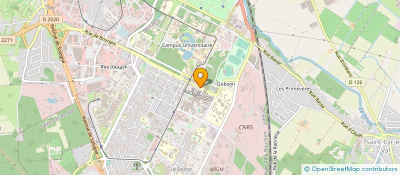localisation de l'entreprise GSM HOUSE à ORLEANS