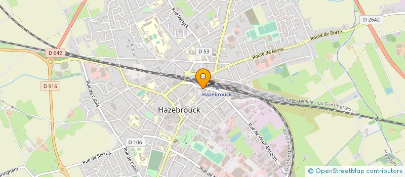 localisation de l'entreprise GSM ORDI à HAZEBROUCK