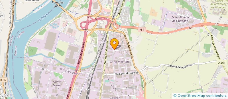 localisation de l'entreprise GSM PARC à VALENCE