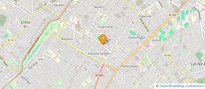 localisation de l'entreprise GSM & TECKNOLOGIE à ROUBAIX