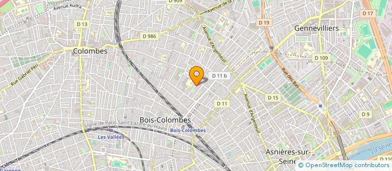 localisation de l'entreprise GSM2A à BOIS-COLOMBES