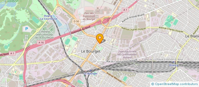 localisation de l'entreprise GSMA  LE BOURGET