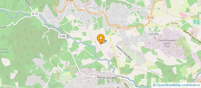 localisation de l'entreprise GSNA à GRIMAUD