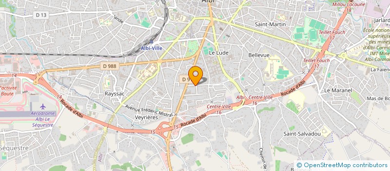 localisation de l'entreprise GSO GUILLET à ALBI