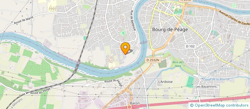 localisation de l'entreprise GSO INVEST  ROMANS-SUR-ISERE