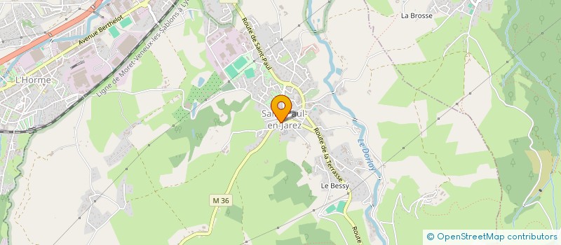 localisation de l'entreprise GSP à SAINT-PAUL-EN-JAREZ