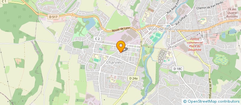 localisation de l'entreprise GSP  CHARVIEU-CHAVAGNEUX