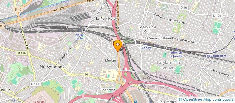 localisation de l'entreprise GSP à NOISY-LE-SEC