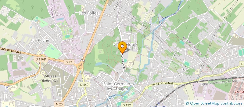 localisation de l'entreprise GSP  SAINT-GERMAIN-LES-ARPAJON