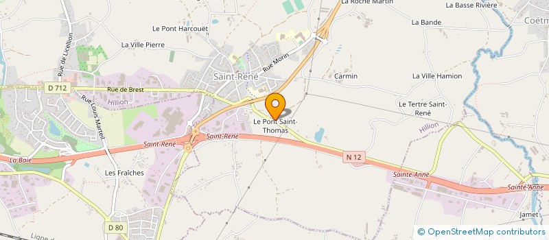 localisation de l'entreprise GSP COLOR à HILLION