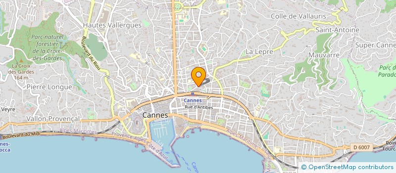 localisation de l'entreprise GSP LETRAZUR à CANNES