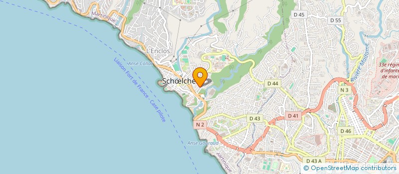 localisation de l'entreprise GSP SARL à SCHOELCHER