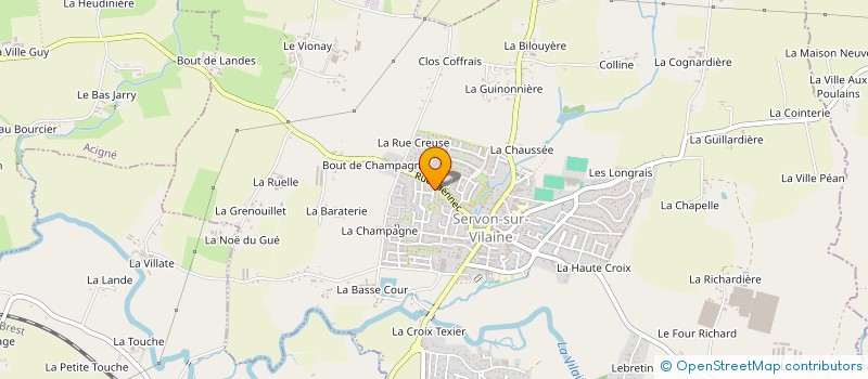 localisation de l'entreprise GSPB INVEST  SERVON-SUR-VILAINE