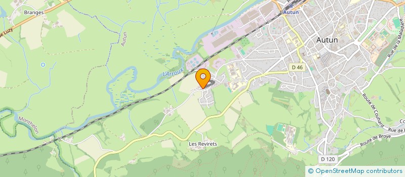 localisation de l'entreprise GSPS SECOURS - GROUPE DE SAUVETAGE ET DE PREMIERS SECOURS  AUTUN