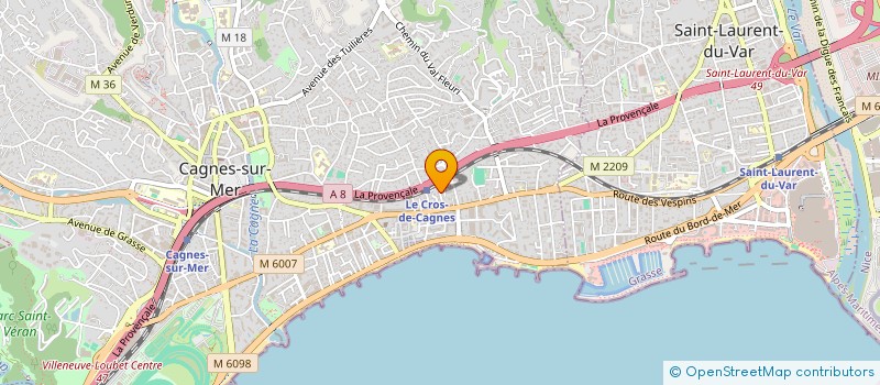 localisation de l'entreprise GSR 06 à CAGNES-SUR-MER