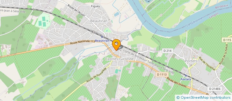 localisation de l'entreprise GSR  CASTRES-GIRONDE