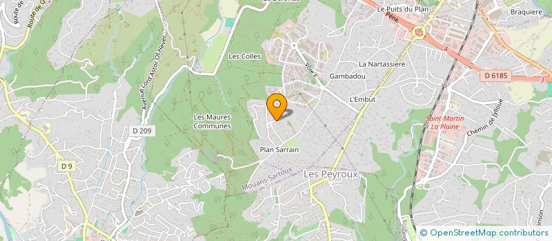 localisation de l'entreprise GSR CONSEIL  MOUANS-SARTOUX