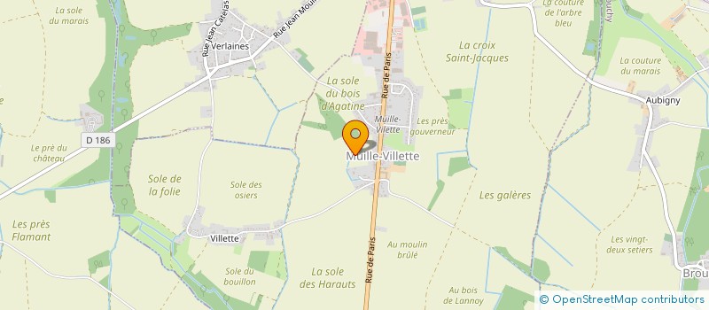 localisation de l'entreprise GSS à MUILLE-VILLETTE