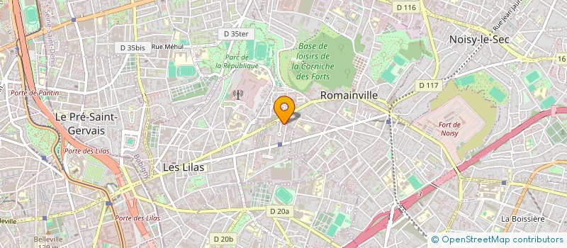 localisation de l'entreprise GSS  ROMAINVILLE