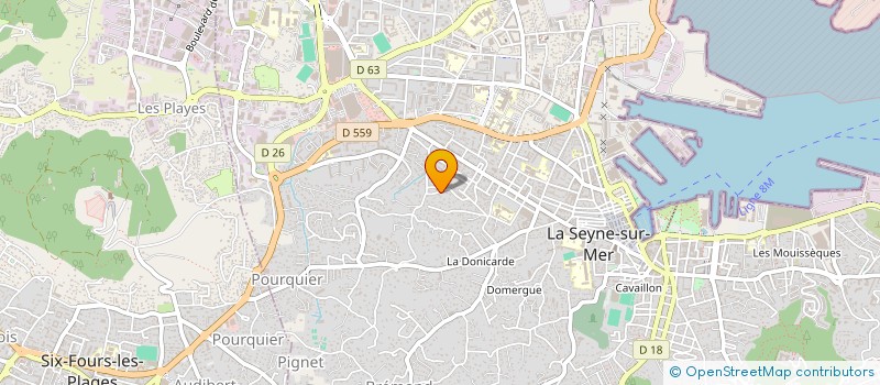 localisation de l'entreprise GSS HOLDING à LA SEYNE-SUR-MER