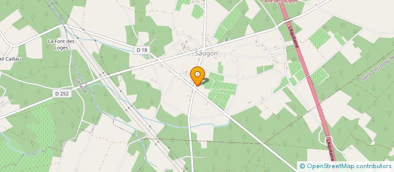 localisation de l'entreprise GSSN  SAUGON