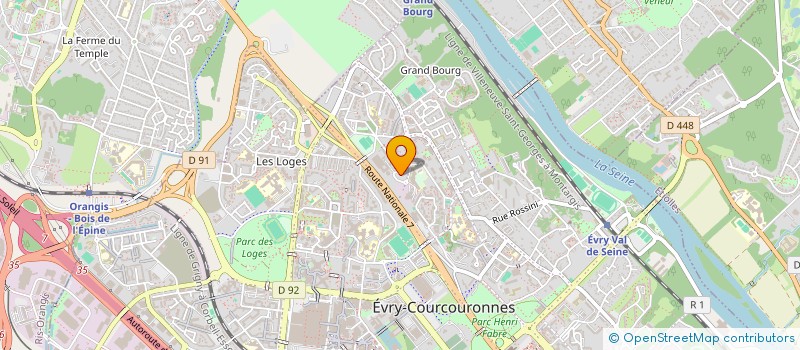 localisation de l'entreprise GSSP SERVICE à EVRY-COURCOURONNES