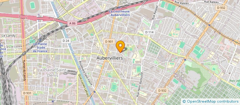 localisation de l'entreprise GST à AUBERVILLIERS