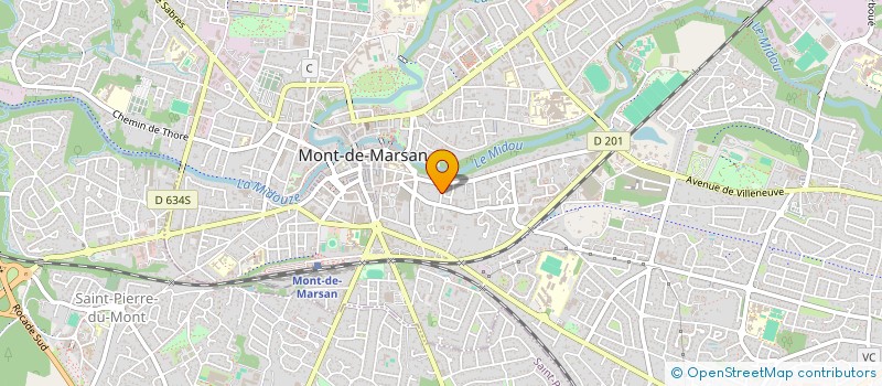 localisation de l'entreprise GST GUILBAUD SERVICE TECHNIQUE à MONT-DE-MARSAN