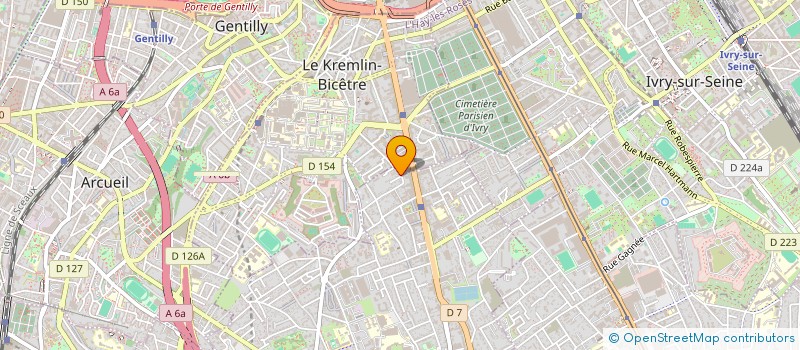 localisation de l'entreprise GST IMMO à VILLEJUIF