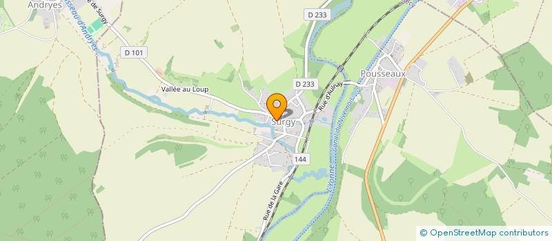 localisation de l'entreprise GSTH  SURGY