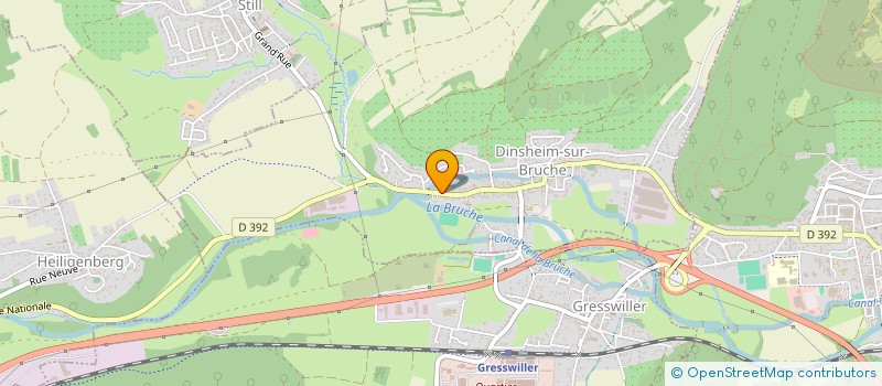 localisation de l'entreprise GSUNDHEIT HUSS  DINSHEIM-SUR-BRUCHE