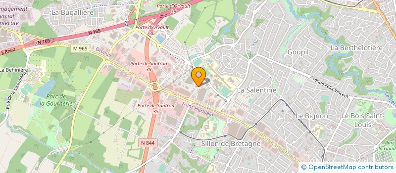 localisation de l'entreprise GSY à ORVAULT