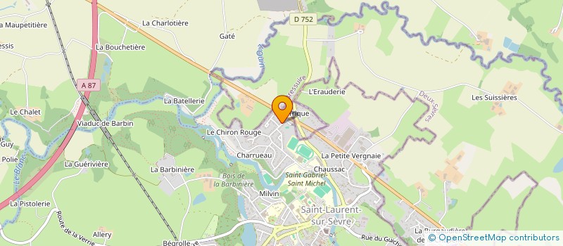 localisation de l'entreprise GSYLVA à SAINT-LAURENT-SUR-SEVRE